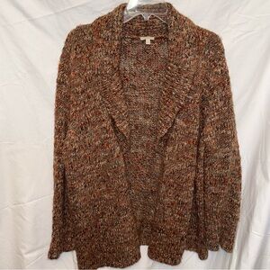 Talbots Woman Multi Color Wool Blend Cardigan, 2X